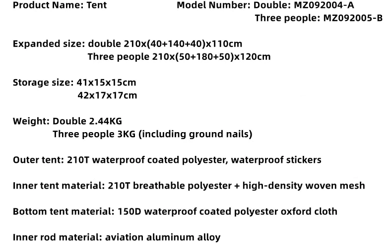 Cheap Goat Tents Mobi Garden 2 3Person Camping Tent Outdoor Ultralight Tent Double Layer Rainproof Windproof Hiking Travel Upgraded Camouflage   